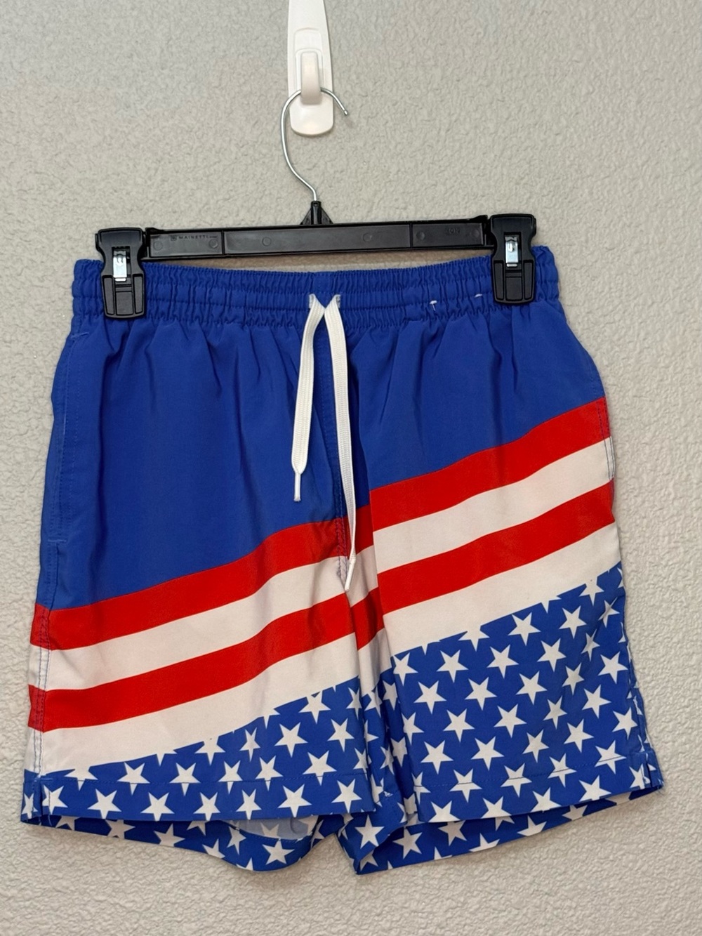 Chubbies | Pump up the Jams Swim Trunks | Patriotic | Size Small Inseam 5.5”